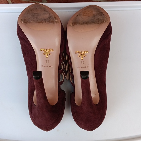 Prada Suede Buckle Pumps - Picture 10 of 15